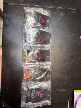 paparazzi Orange, Green & Purple Beaded Phone Charms - Pack of 5